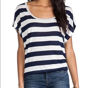 JOIE Linen Stripped T Shirt